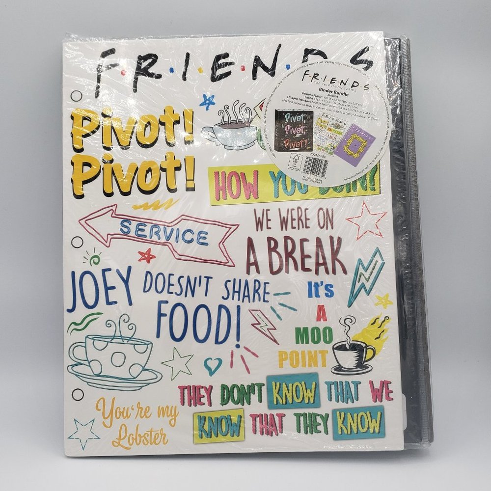 Friends TV Show Notebook Folder & Binder Set Gift School Scrapbooking